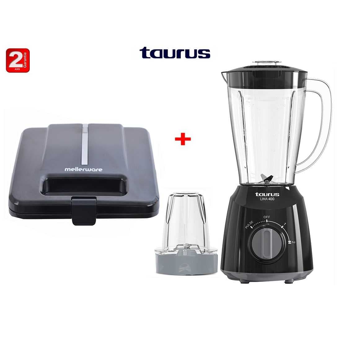 Pack Blender Lima 400w+panini Noir 750w
