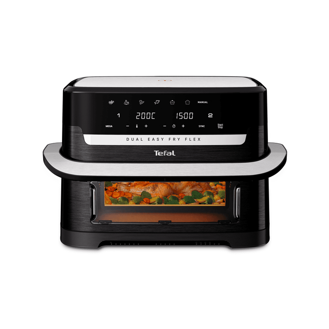 Friteuse Dual Easy Fry Ey9228e0 9l Noir Tefal