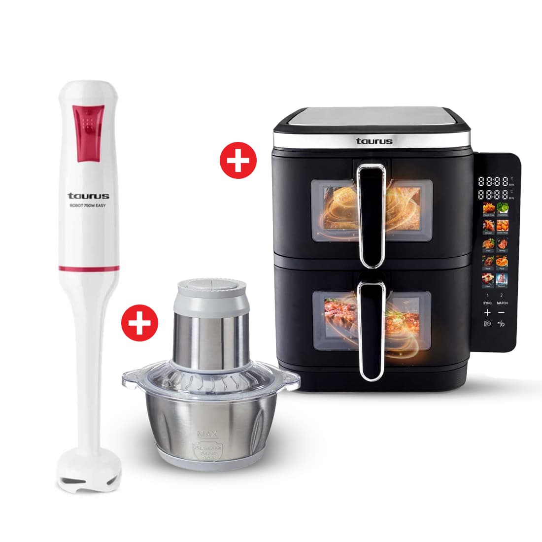 Air Fry Tower 11l+chopper Kwik 600+robot 750 Easy