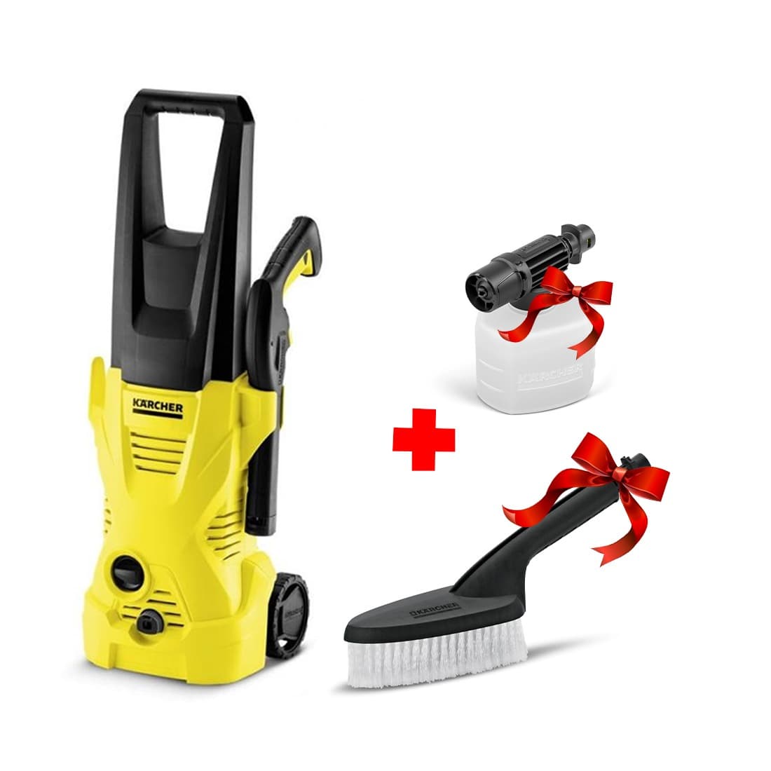 Pack Nettoyeur K2 + Canon Mousse + Brosse Karcher