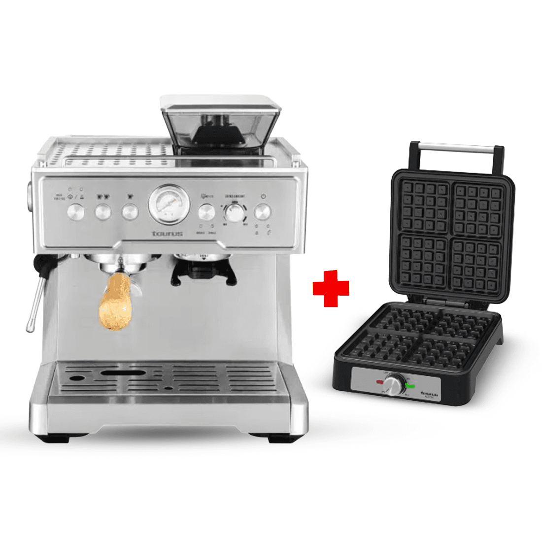 Cafetiere Vittoria+gaufrier Austin Taurus