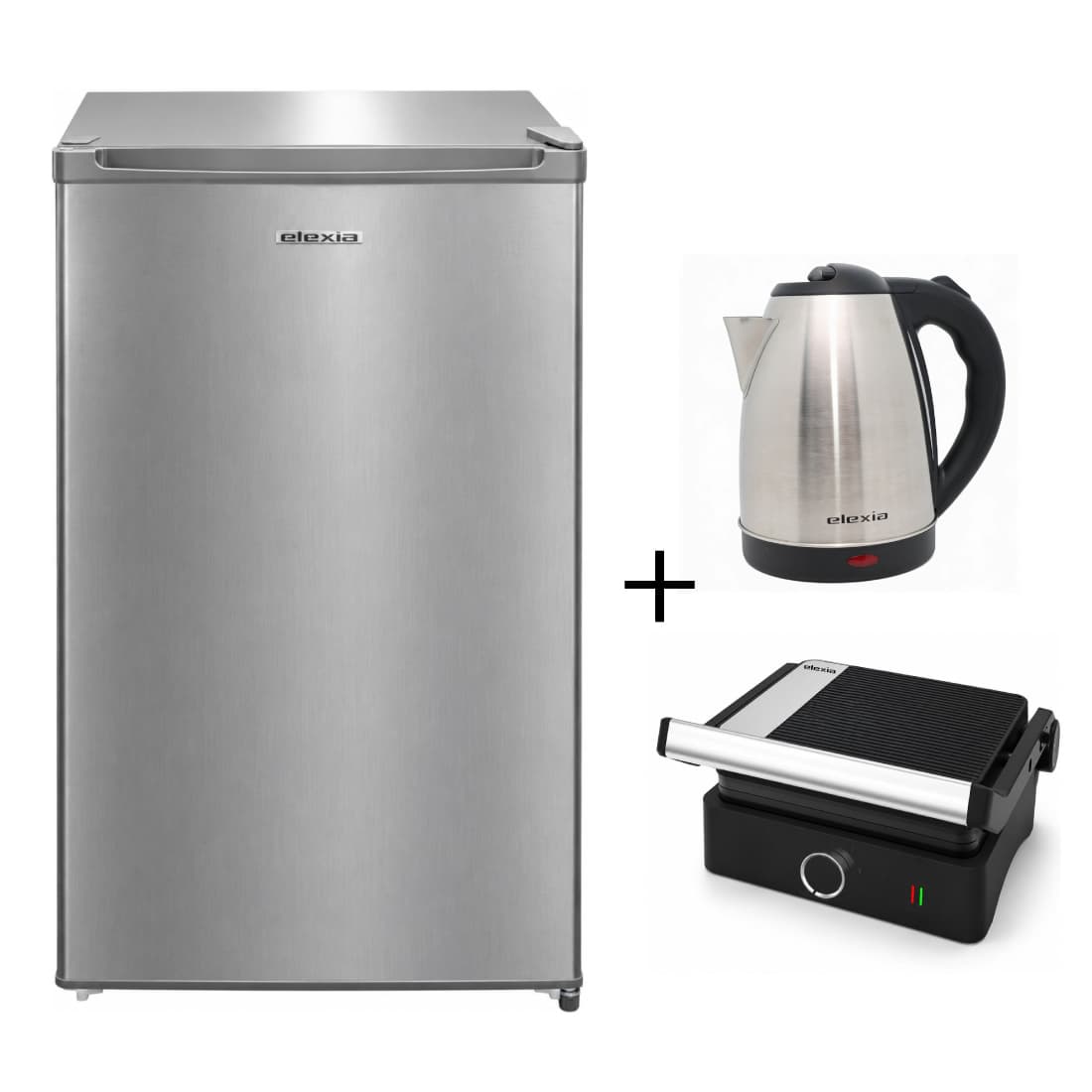Mini Bar Elxmbf552 90l Slv Elexia + Panini Elx-Sma-551 1000w Elexia + Bouilloire Elx-Kt-552 1,8l 1500w Slv Elexia