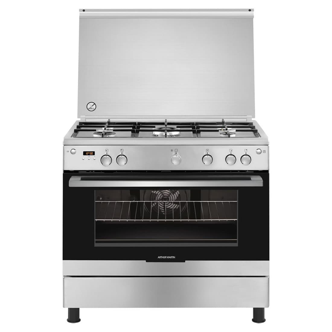 Cuisiniere Akg933a7ox 5f Grilles Fonte Inox A.m