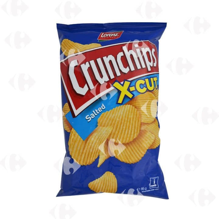 Crunchips X-Cut salées 85g - LORENZ