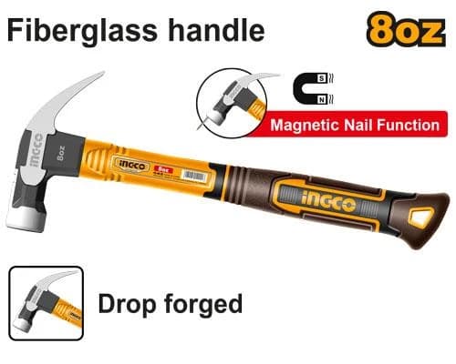 Ingco Marteau de Menuisier 220g Tete Forgee Si Nr au Maroc [hch81008]