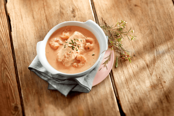 Corolle de Sole Tropicale Farcie, Sauce aux Épices Douces
