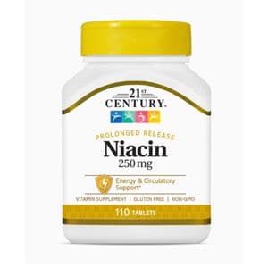 21St Century Niacin 250mg 110 Comprimés (Origine USA) Energy