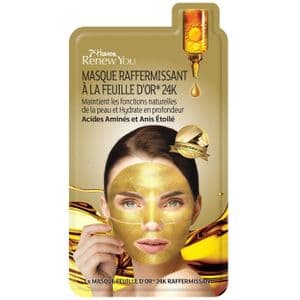 7Th Heaven Masque visage tissu RENEW YOU RAFFERMISSANT Gold