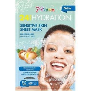 7Th Heaven Masque Tissu 24h D'hydratation - Peau Sensible