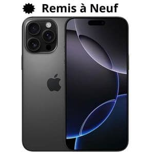 Apple iPhone 16 Pro Max 8GB + 256GB - Noir Titane - Remis à Neuf