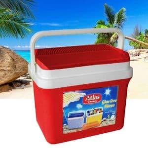 Atlas Glacière Isotherme 28L Plastique, réfrigérateur de camping pour Chauds & Froids