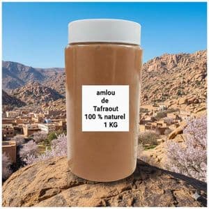 Bio Amlou de région tafraout Sud du Maroc 100 % Amand douce - qualité garantie - 1 KG