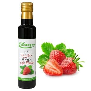 Bio Zagora Vinaigre à la Fraise 250ml – Naturel & Artisanal 100% BIO – Saveur Fruitée – Produit du Maroc