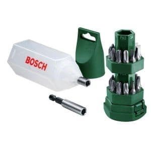 Bosch Tonnelet d'Embouts de Vissage – Kit 24 Pièces – Embouts Impact Control – Compatible Visseuses et Perforateurs – Coffret Compact