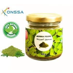 RAIHANA Moringa en Poudre 40g, Antioxydant, Minceur, Complément Alimentaire