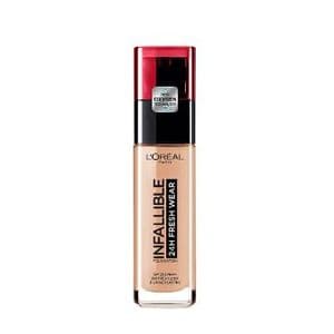L'Oréal Paris Fond de Teint Fluide Infaillible 32h Fresh Wear - Tous Types de Peau - 200D Sable Dore