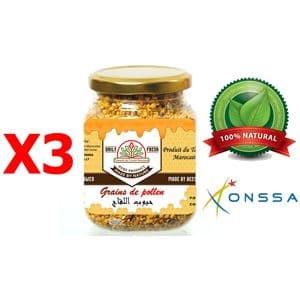 Palmarès des terroirs Marocains Grains de pollen 100% Naturel (énérgissant, Fértilité, superaliment, Grippe, rhum) 300g