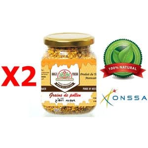 Palmarès des terroirs Marocains Grains de pollen 100% Naturel (énérgissant, Fértilité, superaliment, Grippe, rhum) 200g