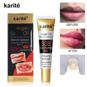 Karite Repulpeur naturelle pour lèvres, volumateur en Huile d'argan et Aktywne.
