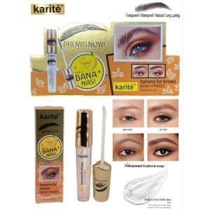 Karite Mascara transparent 3d ,Gel Primer et Fixateur de Sourcils et Cils.