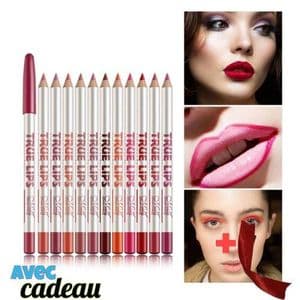 Me Now Crayon à lèvres permanent Pack 12pcs doux et crémeux enrichi en vitamines et en aloe vera