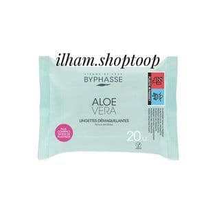 Byphasse Lingettes démaquillantes à l'aloe vera, 20 Unités