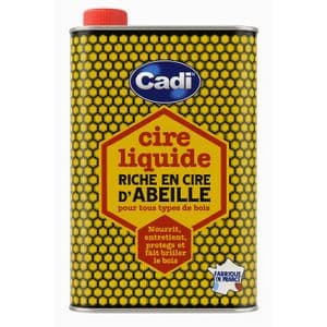 Cadi Cire Liquide D'Abeille Naturelle Vernis D'Entretien Meubles Et Parquets, 500ml
