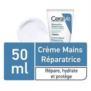 Cerave Crème Réparatrice Mains Sèches Et Abîmées 50ml.