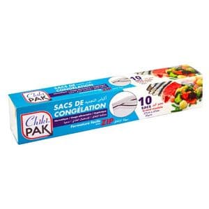 CHIKIPAK 10 Sacs De Congelation Fermeture Facile Avec Zip