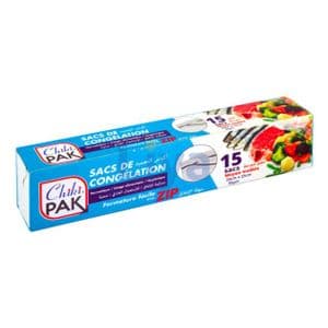 CHIKIPAK 15 Sacs De Congelation Fermeture Facile Avec Zip