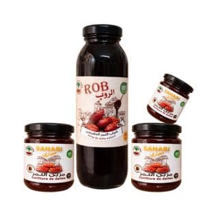 Domaine De Sahari Pack Naturel de Dattes – Sirop de Dattes & Confiture de Dattes 100% Naturel
