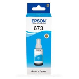Epson Encre 673 C (T6732) Cyan - Bouteille d'encre d'origine