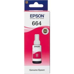 Epson Bouteille d'encre 664 M (T6643) Magenta d'origine (C13T66434A)