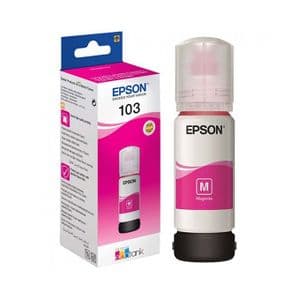 Epson Bouteille d'encre Original 103 Magenta ( 4500 pages ) Pour les imprimantes EcoTank L3151, EcoTank L3150 , EcoTank L3111, EcoTank L3110 , EcoTank L1110