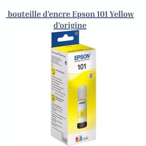 Epson Bouteille d’Encre 101 Jaune Originale – EcoTank (C13T03V44A)