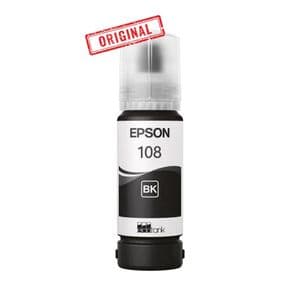 Epson 108 Noir Bouteille d’encre d’origine (C13T09C14A)