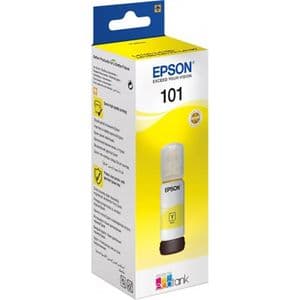 Epson Bouteille d'encre 101 Jaune EcoTank d'origine (C13T03V44A)