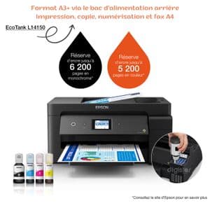 Epson EcoTank L14150 Imprimante A3+ multifonction à réservoirs rechargeables