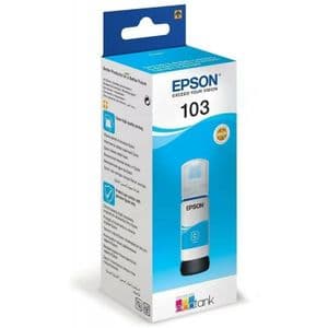 Epson Bouteille d'encre 103 EcoTank Cyan (C13T00S24A)