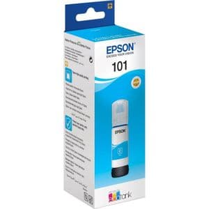 Epson Bouteille d’encre 101 Cyan EcoTank d’origine (C13T03V24A)