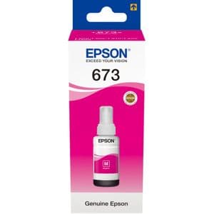 Epson 673 M (T6733) Magenta - Bouteille d'encre d'origine (C13T67334A)