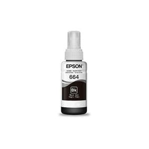 Epson Bouteilles d'encre 664 NOIR Compatible avec les imprimante EcoTank L655, L605, L565, L550, L486, L455, L386, L382, L365, L355, L310, L3070, L3060, L3050, L300, L220, L210, L1455, L1300, L120, L110 .