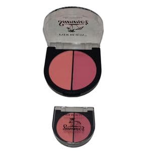 Ever Beauty Fard à joues ,Blush de 2 extra nuances pigmenté.