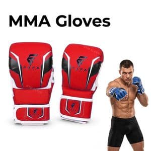 FAFA SPORT Gants MMA Sparring avec Doigts Libres – Gants de Combat pour MMA, Grappling, Lutte, Jiu-Jitsu, Kickboxing, Muay Thai et Entraînement aux Arts Martiaux Mixtes