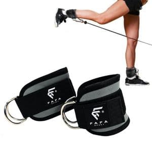 FAFA SPORT Sangles de Cheville Réglables Pro | Exercices Jambes et Fessiers | Fitness & Renforcement