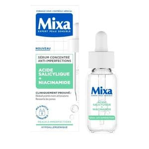 Mixa Sérum Concentré Anti-Imperfections Acide Salicylique et Niacinamide - 30 ml -Origine France