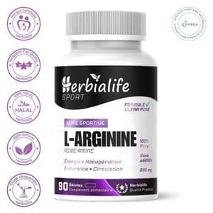 Herbialife L-Arginine 100% pure – 90 gélules – 600 mg