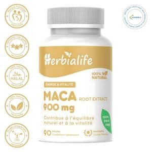 Herbialife Maca 900 mg – Soutient la vitalité et l’énergie, contribue à l’équilibre naturel – 90 Gélules