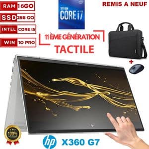 Hp PC Portable ELITEBOOK X360 G7-1040 -10810U -INTEL CORE I5-10éme -8GB- 256GB SSD- FHD Rotation Tactile- À NEUF/