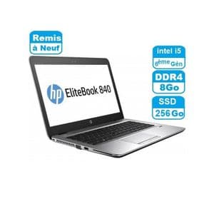 Hp EliteBook 840 G3 i5-6200U, 8Go DDR4, 256Go SSD,14" Remis a Neuf